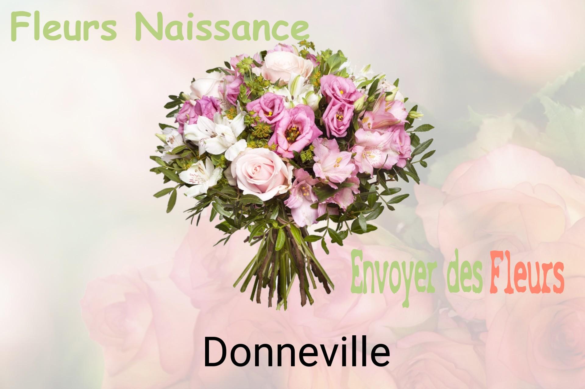 Bouquet de fleurs de naissance livré à Donneville